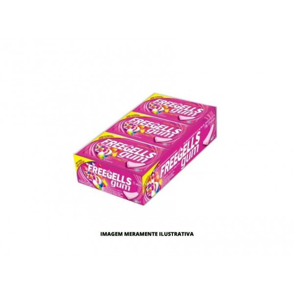 CHICLETE - FREEGELLS RICLAN - 8g GUM TUTTI FRUTTI - DP15